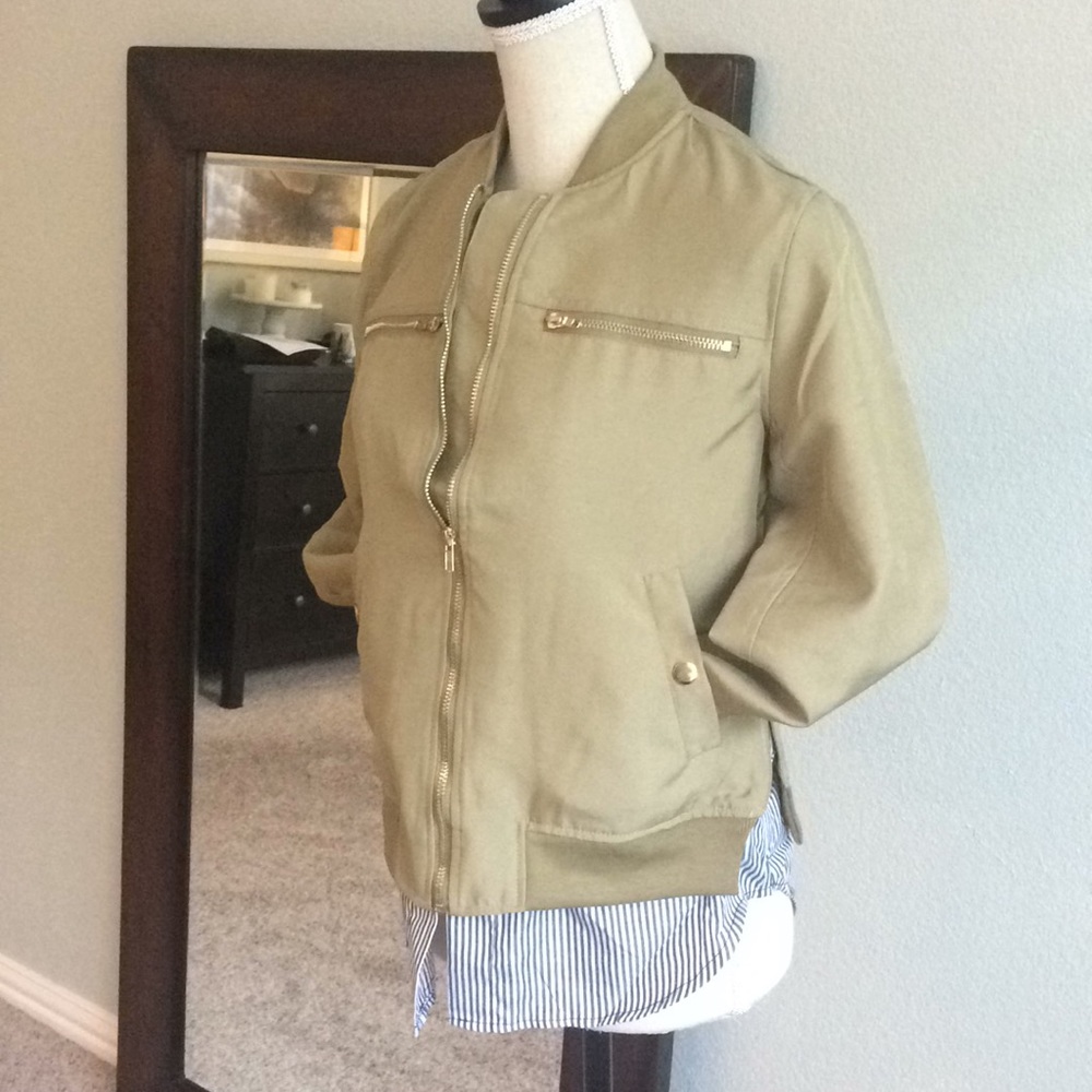 Olive Bomber Jacket